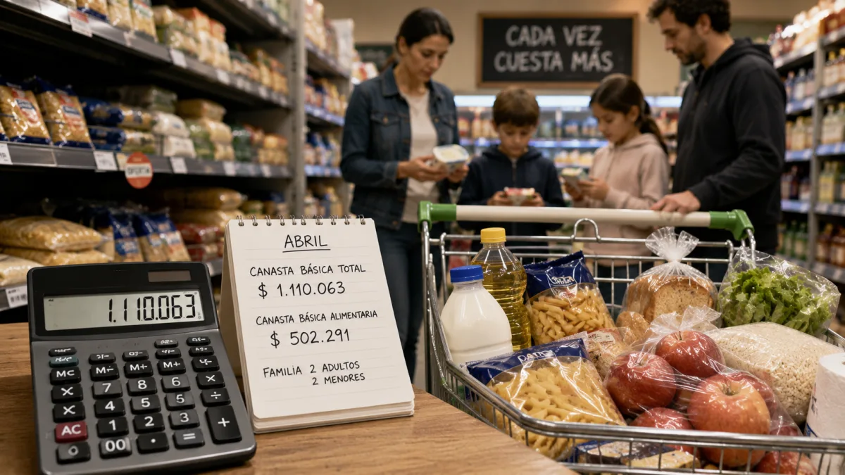 Ser clase media cuesta cada vez más: cuánto necesitó una familia argentina para no caer bajo la línea de pobreza en abril