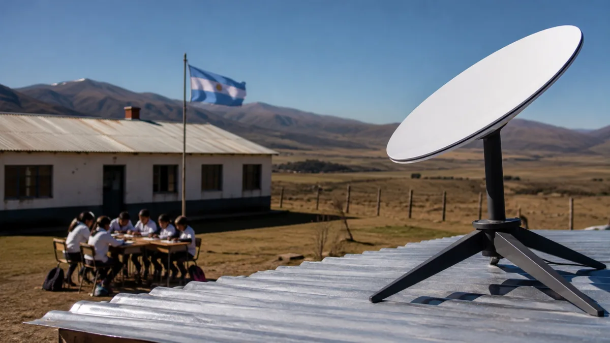 Acuerdo con Starlink: 6.000 escuelas rurales tendrán internet satelital