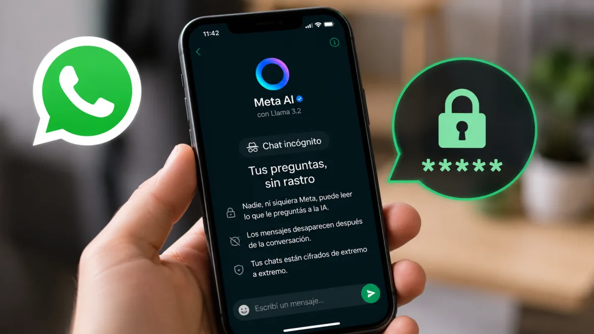 WhatsApp lanzó chats secretos con IA: las conversaciones desaparecerán y ni Meta podrá leerlas